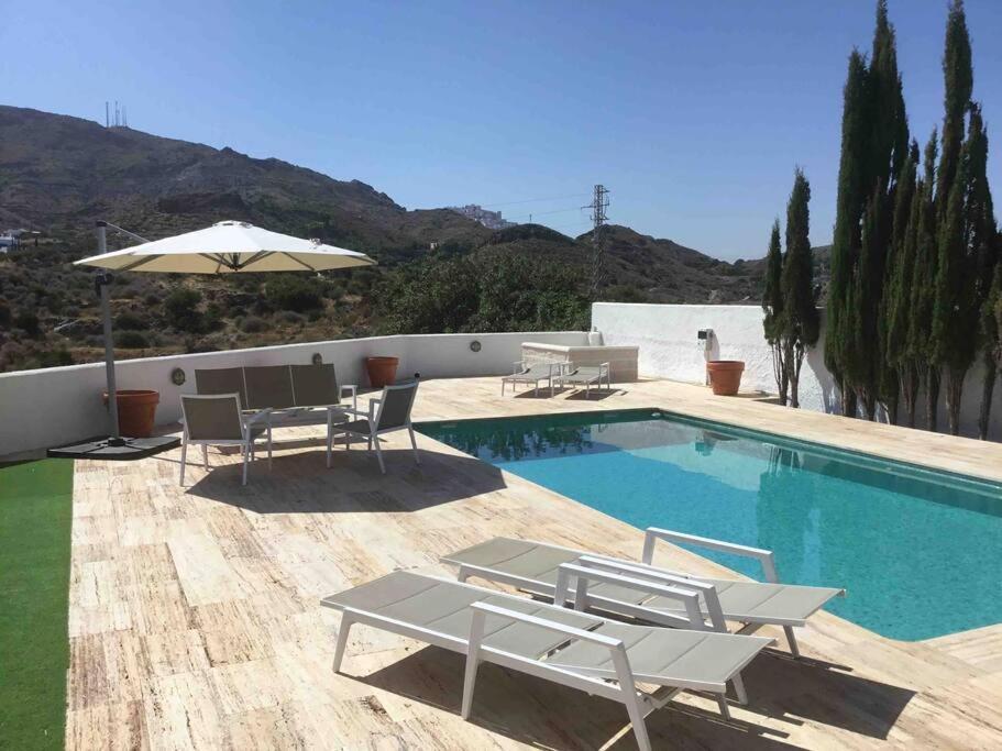 Villa With Private Pool And Amazing Mountain And Sea Views No Young Groups Allowed Mojacar Exterior photo